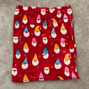 Holiday Time Red Santa Plush Throw